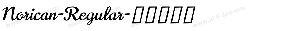 Norican-Regular字体转换