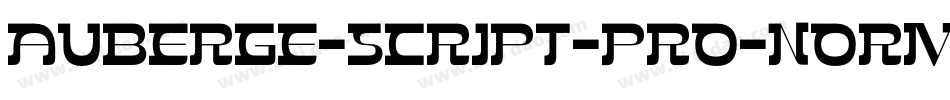 Auberge-Script-Pro-Norma字体转换