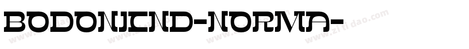 BodoniCnd-Norma字体转换