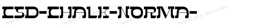 CSD-Chalk-Norma字体转换