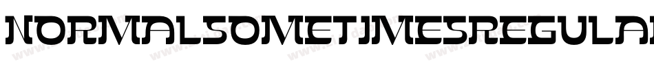NormalsometimesRegular-l7VZ字体转换