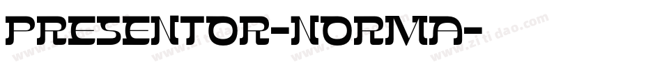 Presentor-Norma字体转换