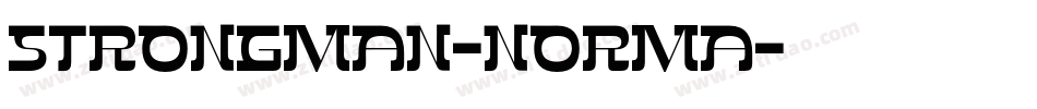 Strongman-Norma字体转换