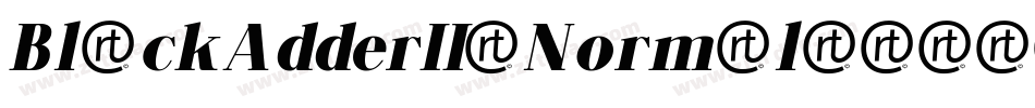 BlackAdderII-Normal字体转换