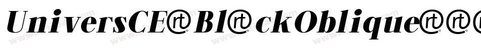 UniversCE-BlackOblique字体转换