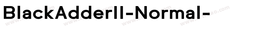 BlackAdderII-Normal字体转换