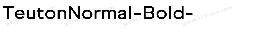 TeutonNormal-Bold字体转换