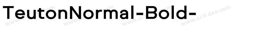 TeutonNormal-Bold字体转换