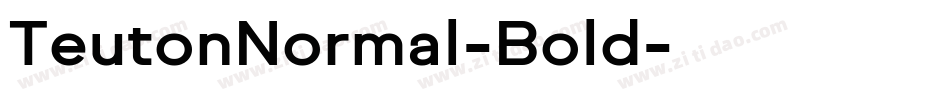 TeutonNormal-Bold字体转换