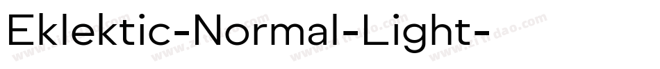 Eklektic-Normal-Light字体转换