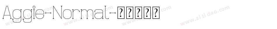 Aggie-Normal字体转换