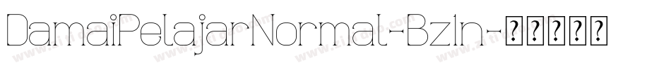 DamaiPelajarNormal-Bz1n字体转换