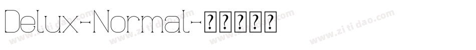Delux-Normal字体转换 Delux-Normal字体转换