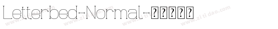 Letterbed-Normal字体转换