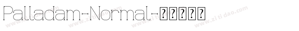 Palladam-Normal字体转换