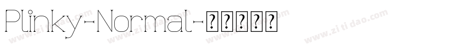 Plinky-Normal字体转换
