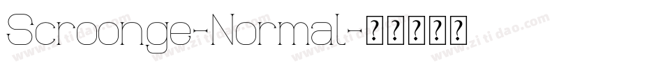 Scroonge-Normal字体转换