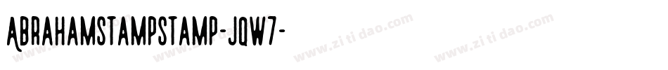 AbrahamStampStamp-Jqw7字体转换