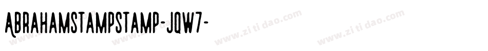 AbrahamStampStamp-Jqw7字体转换