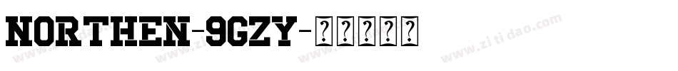 Northen-9gzy字体转换