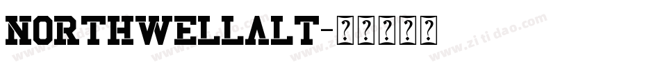northwellalt字体转换