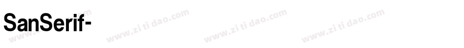 SanSerif字体转换