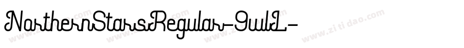 NorthernStarsRegular-9wlL字体转换