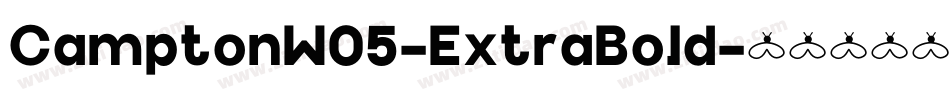 CamptonW05-ExtraBold字体转换