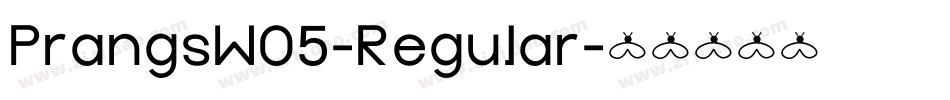 PrangsW05-Regular字体转换