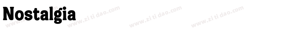 Nostalgia字体转换