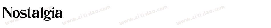 Nostalgia字体转换