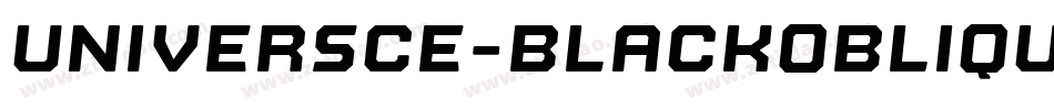 UniversCE-BlackOblique字体转换