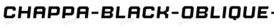 chappa-Black-Oblique字体转换