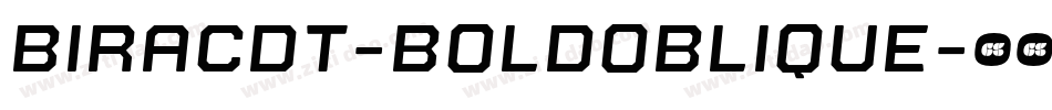 BiracDT-BoldOblique字体转换