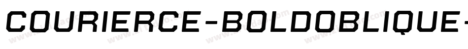 CourierCE-BoldOblique字体转换