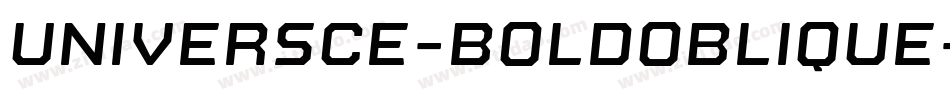 UniversCE-BoldOblique字体转换