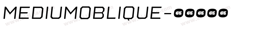 MediumOblique字体转换 MediumOblique字体转换