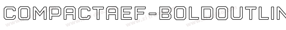 CompactaEF-BoldOutline字体转换