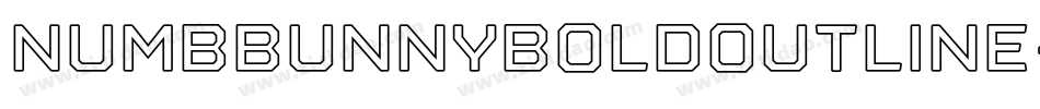 NumbbunnyBoldOutline-We8G字体转换