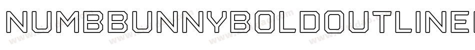 NumbbunnyBoldOutlineItalic-aOdm字体转换