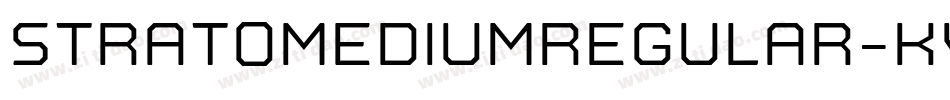 StratoMediumRegular-KvPX字体转换