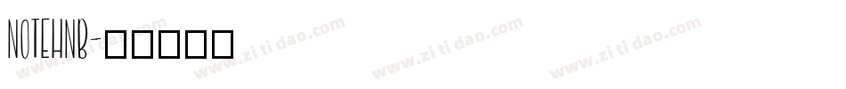NOTEHNB字体转换