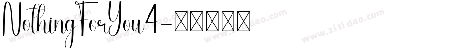 NothingForYou4字体转换