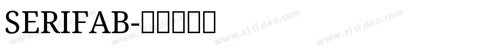SERIFAB字体转换