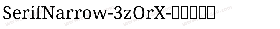 SerifNarrow-3zOrX字体转换
