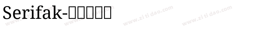 Serifak字体转换