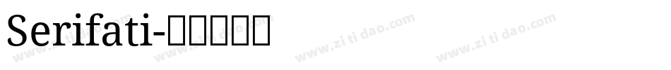Serifati字体转换