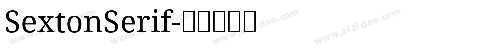 SextonSerif字体转换