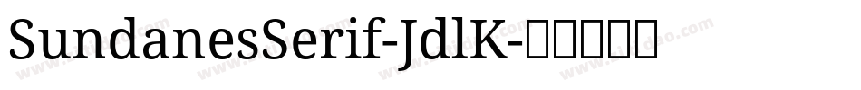 SundanesSerif-JdlK字体转换