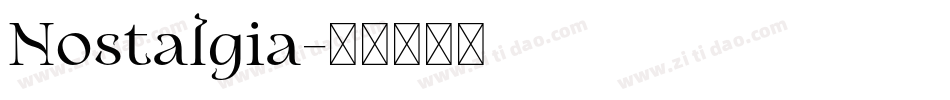 Nostalgia字体转换